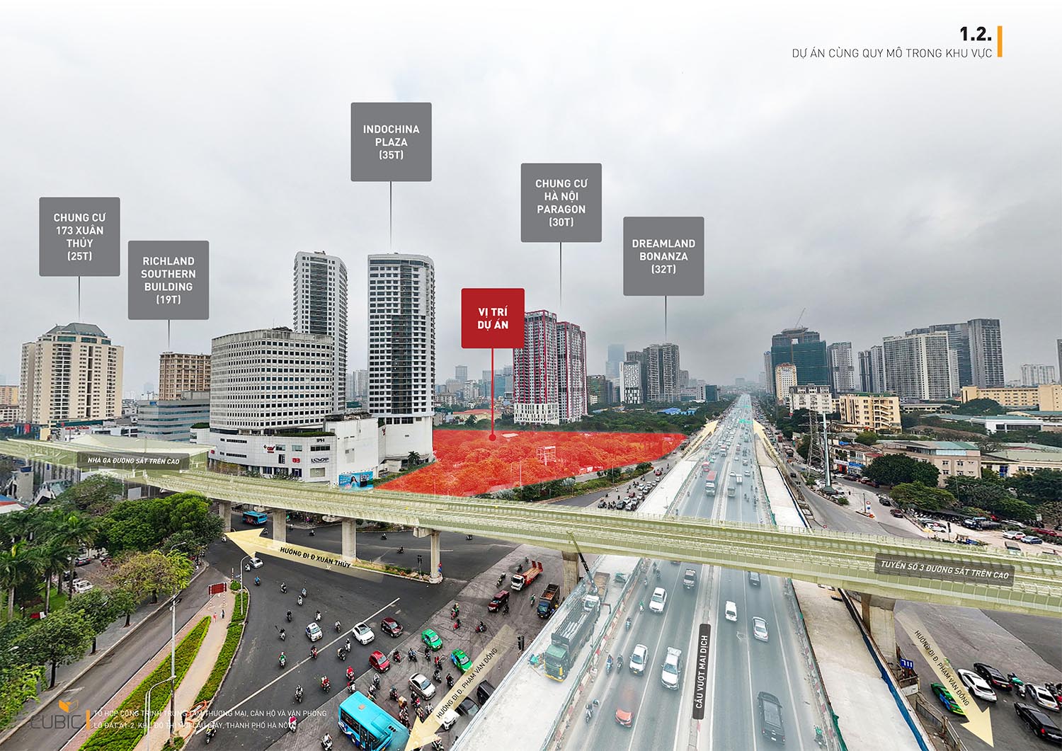 Vị trí dự án Sun Group Hà Nội - CTX Cầu Giấy