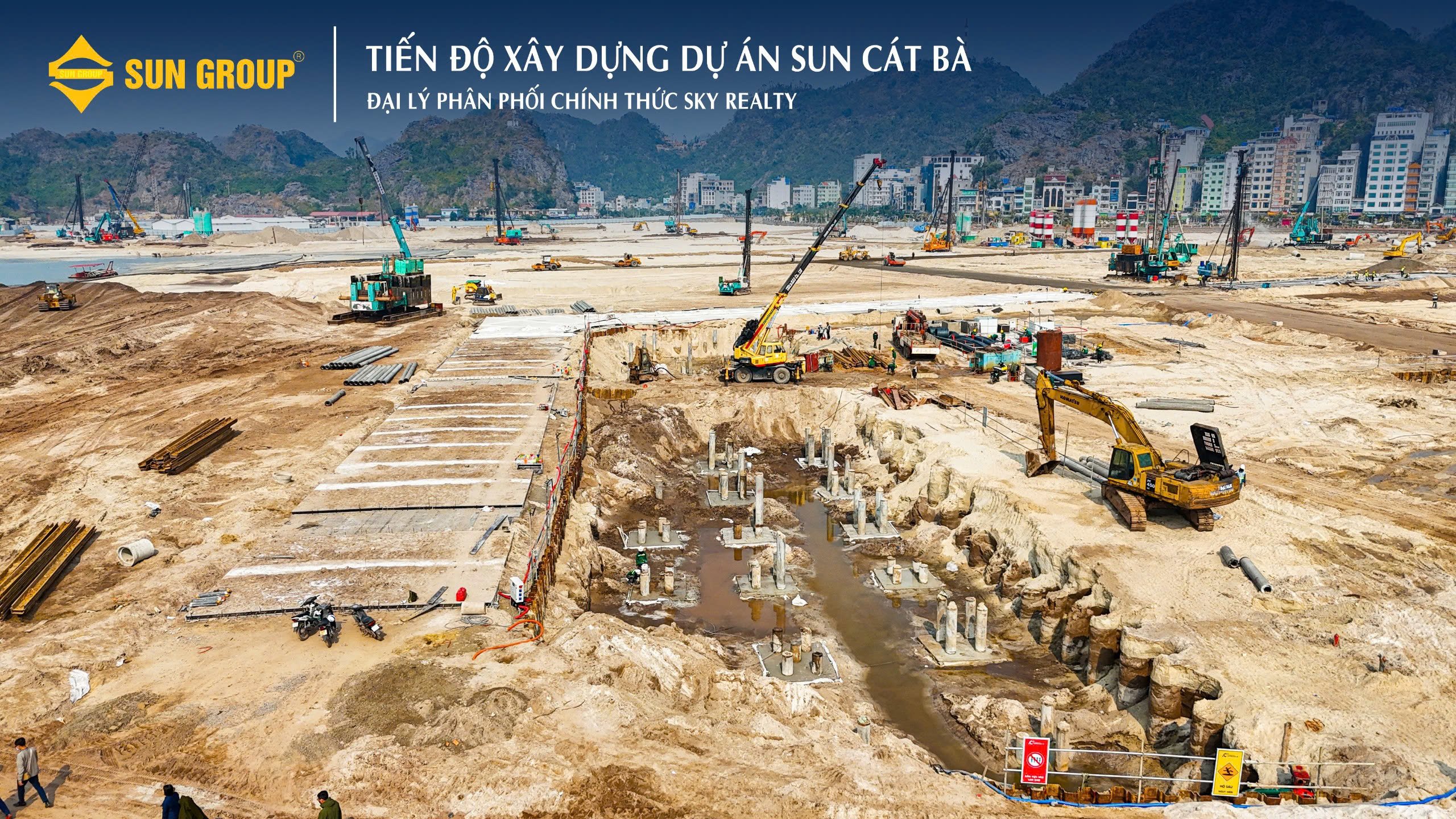 Cập nhật tiến độ xây dựng dự án Sun Cát Bà