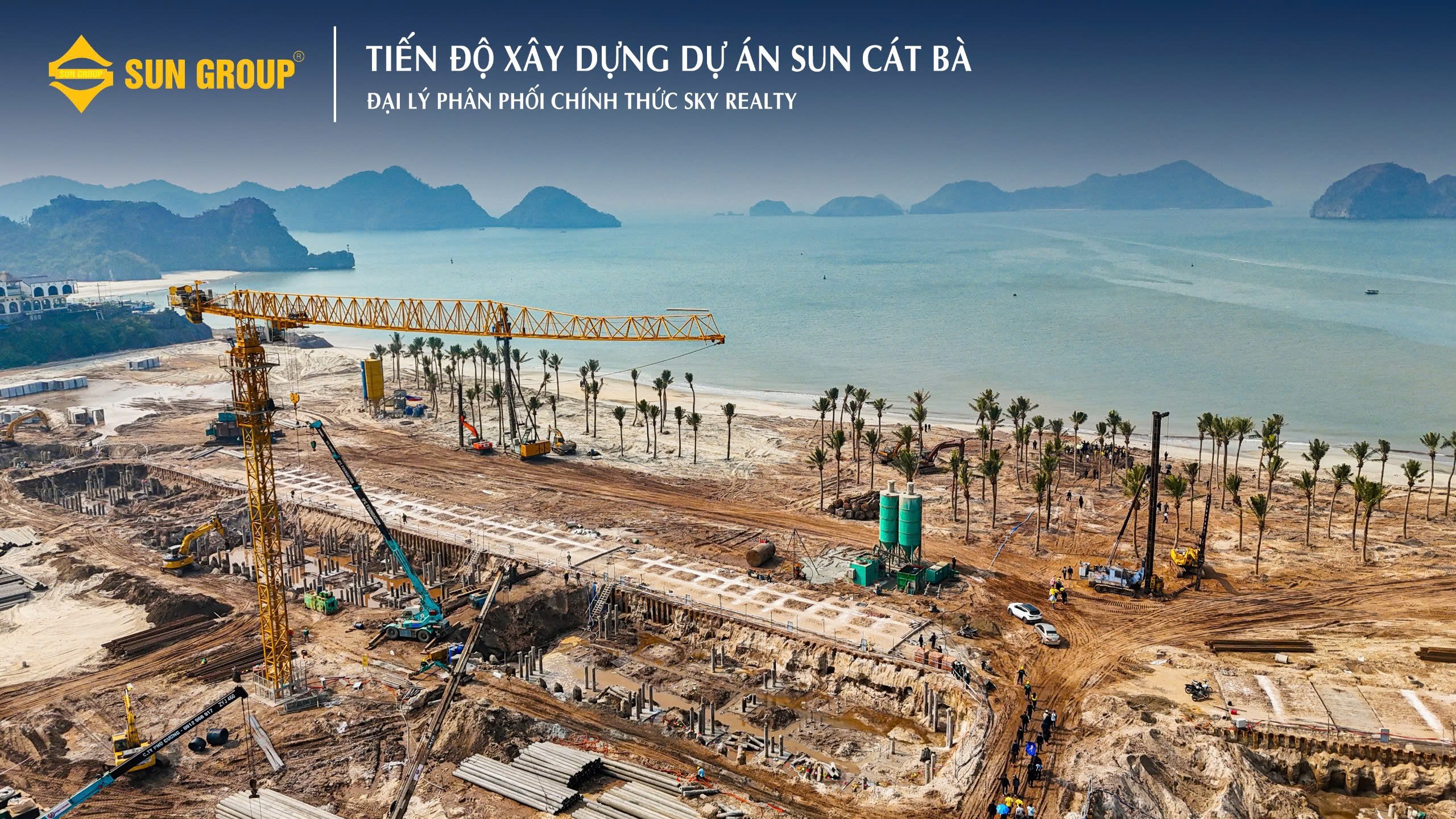 Sun Cát Bà đang trong giai đoạn bứt tốc thi công