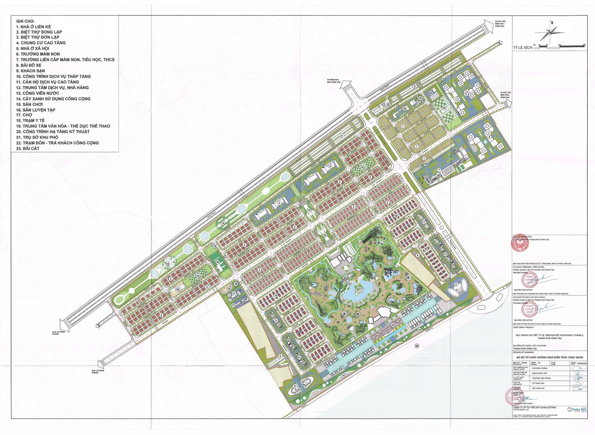 Mặt bằng dự án Sun Vũng Tàu dự kiến