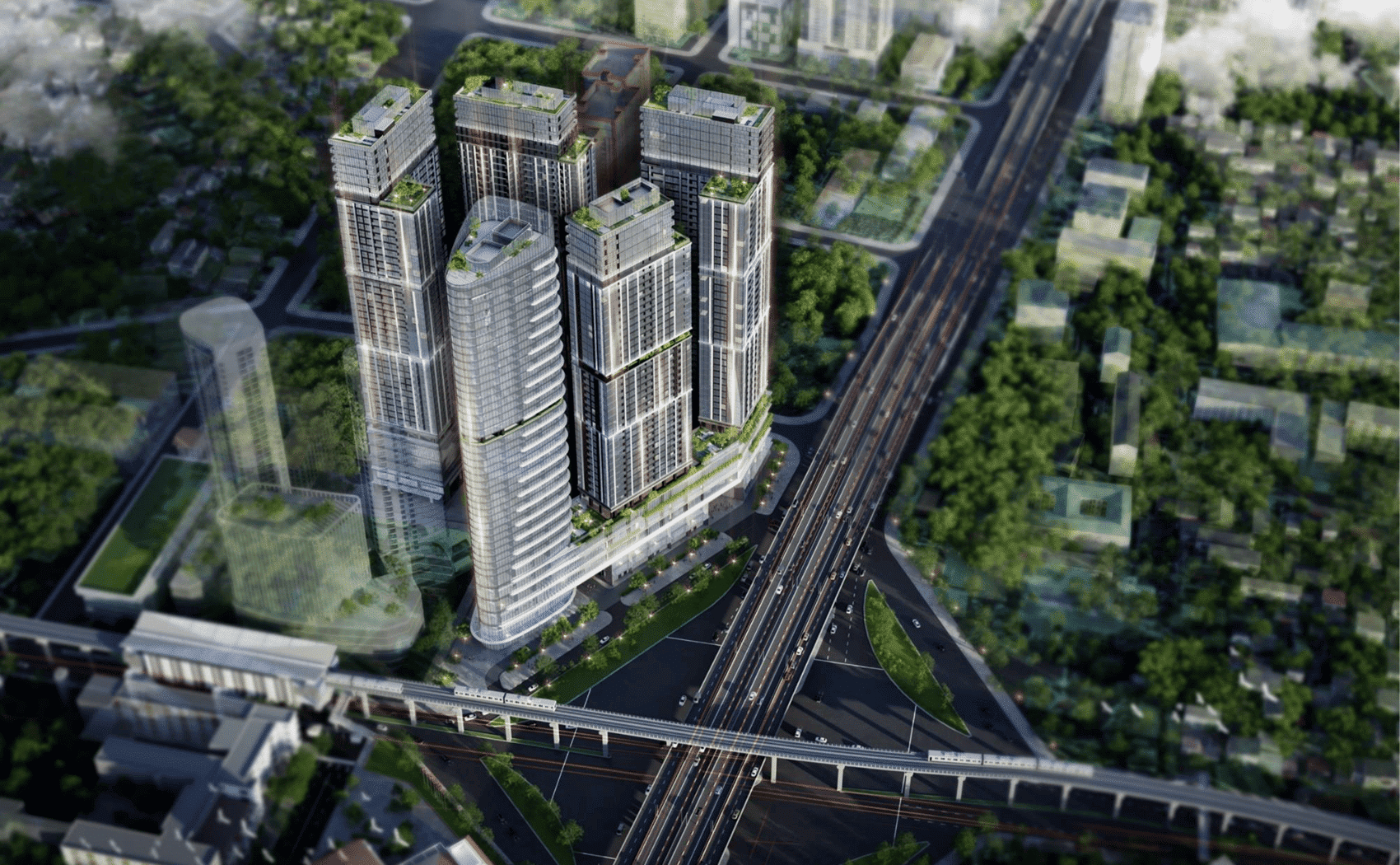 Mô phỏng dự án Sun Feliza Suites tại vị trí trung tâm Cầu Giấy Mô phỏng dự án Sun Feliza Suites tại vị trí trung tâm Cầu Giấy