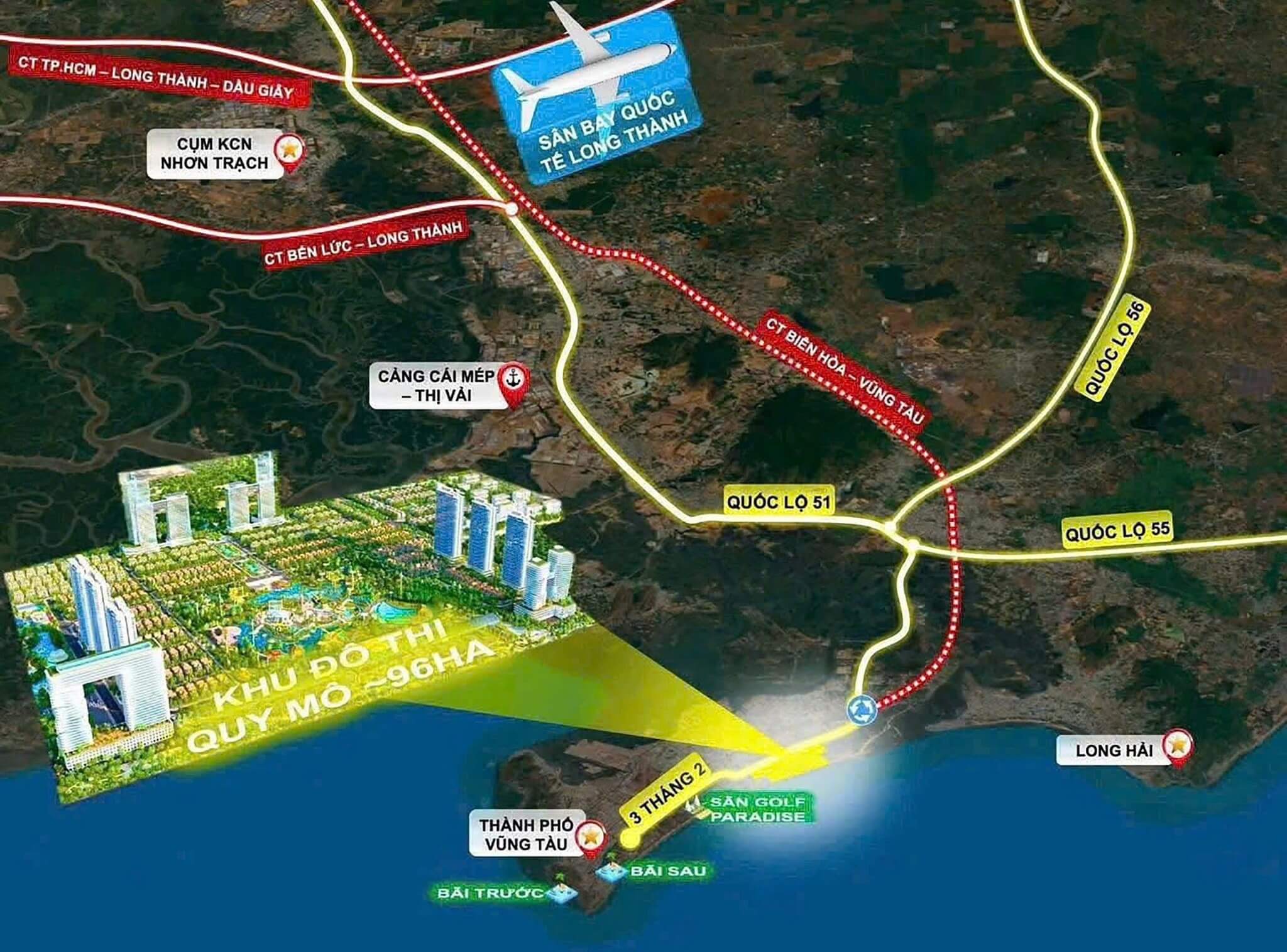 Vị trí đắc địa dự án Blanca City Vũng Tàu Vị trí đắc địa dự án Blanca City Vũng Tàu