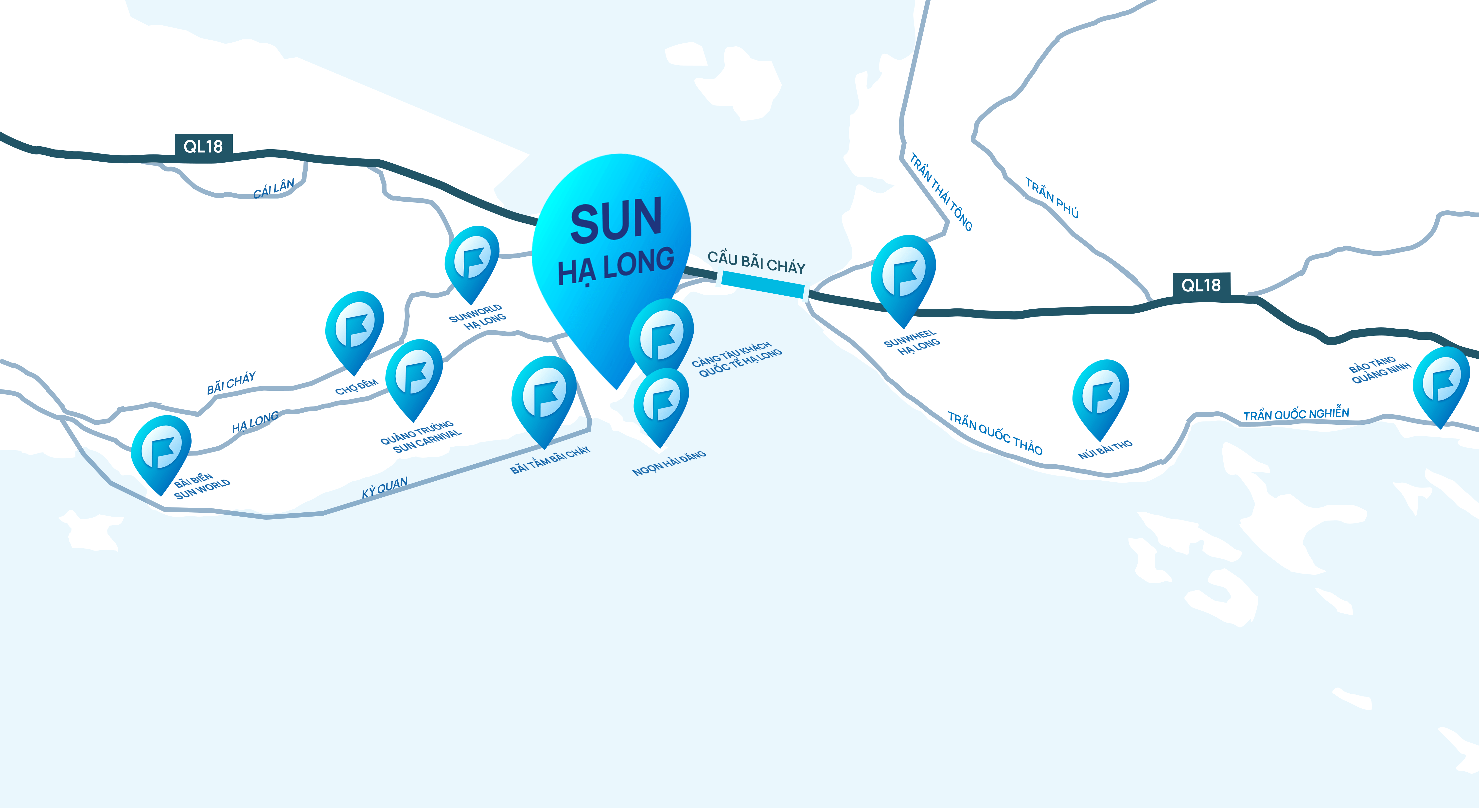 Vị trí Sun Group Hạ Long – Trung tâm của trung tâm Vị trí Sun Group Hạ Long – Trung tâm của trung tâm