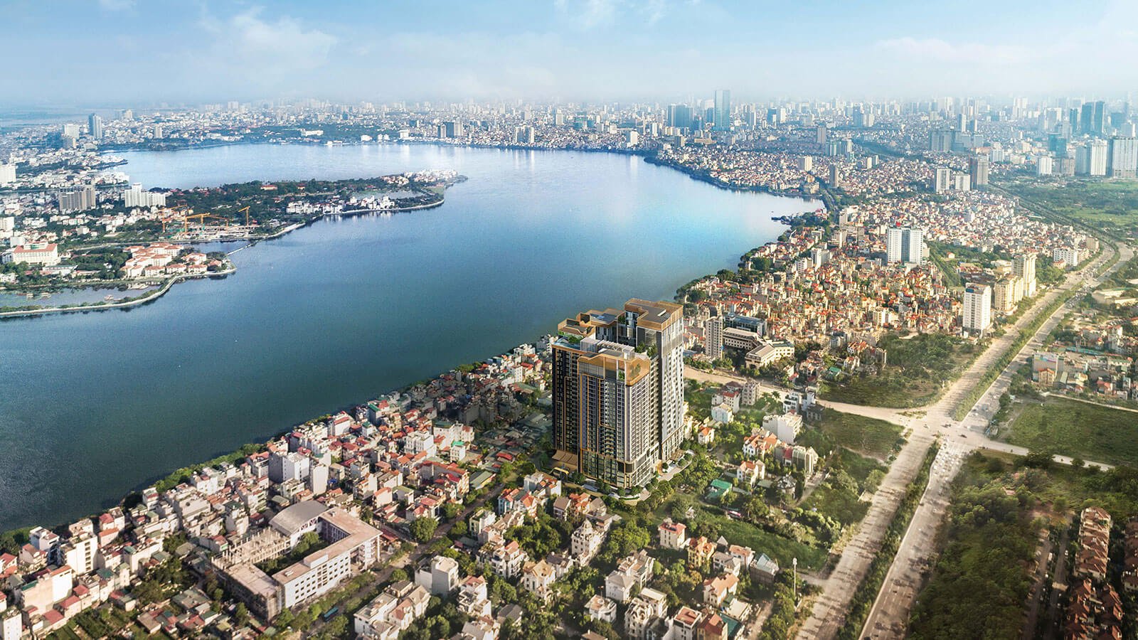 Vị trí và liên kết giao thông Tây Hồ Tây rất thuận tiện