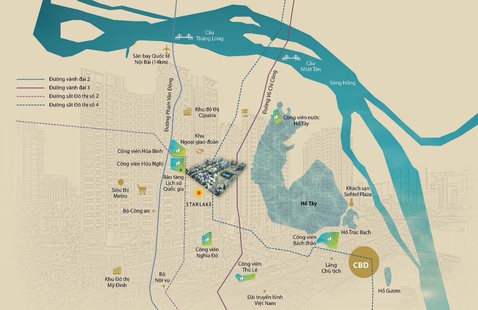 Vị trí chiến lược – Trung tâm kết nối vàng của Hà Nội Vị trí chiến lược – Trung tâm kết nối vàng của Hà Nội