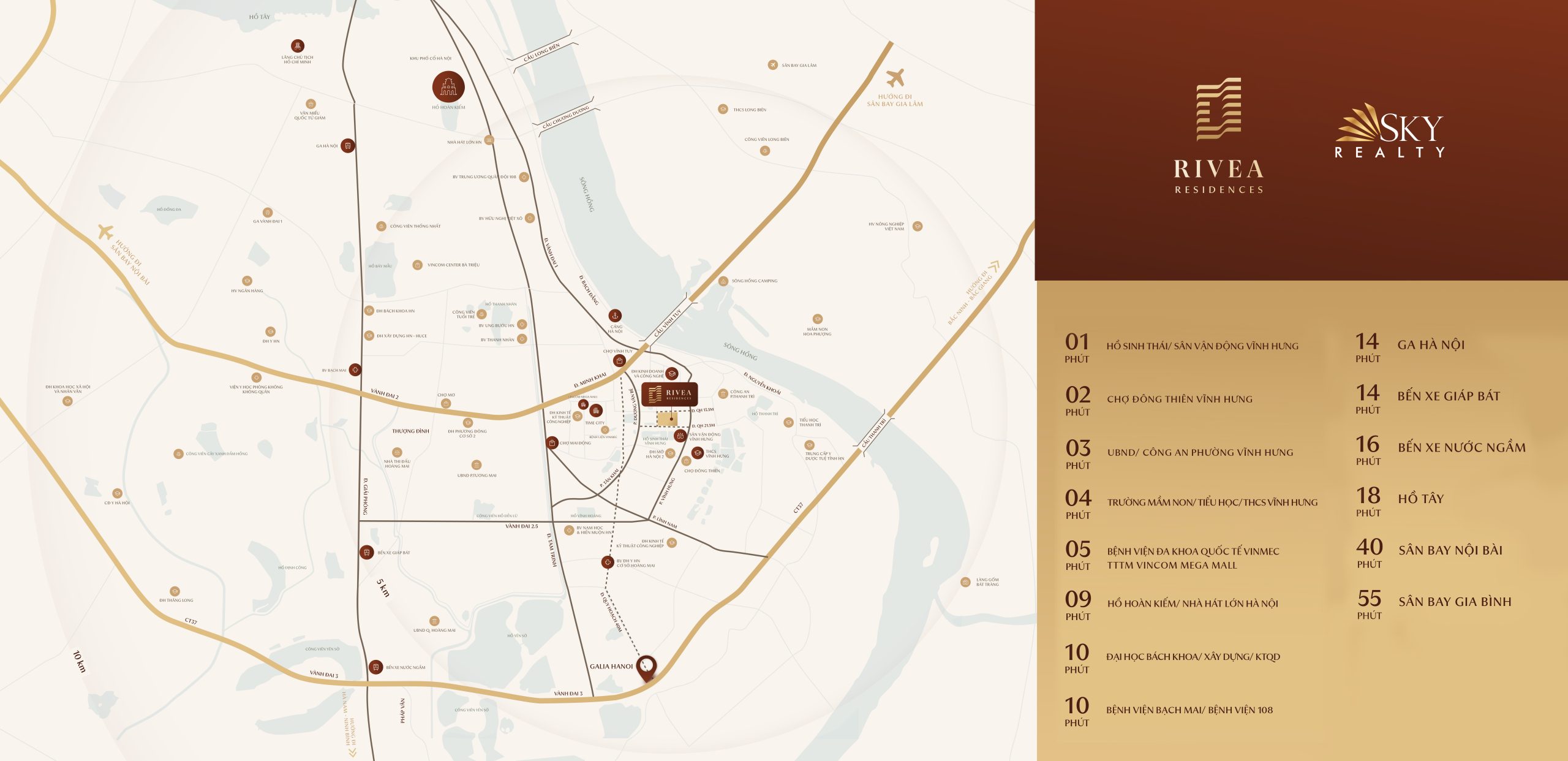 Vị trí dự án Rivea Hanoi Vị trí dự án Rivea Hanoi