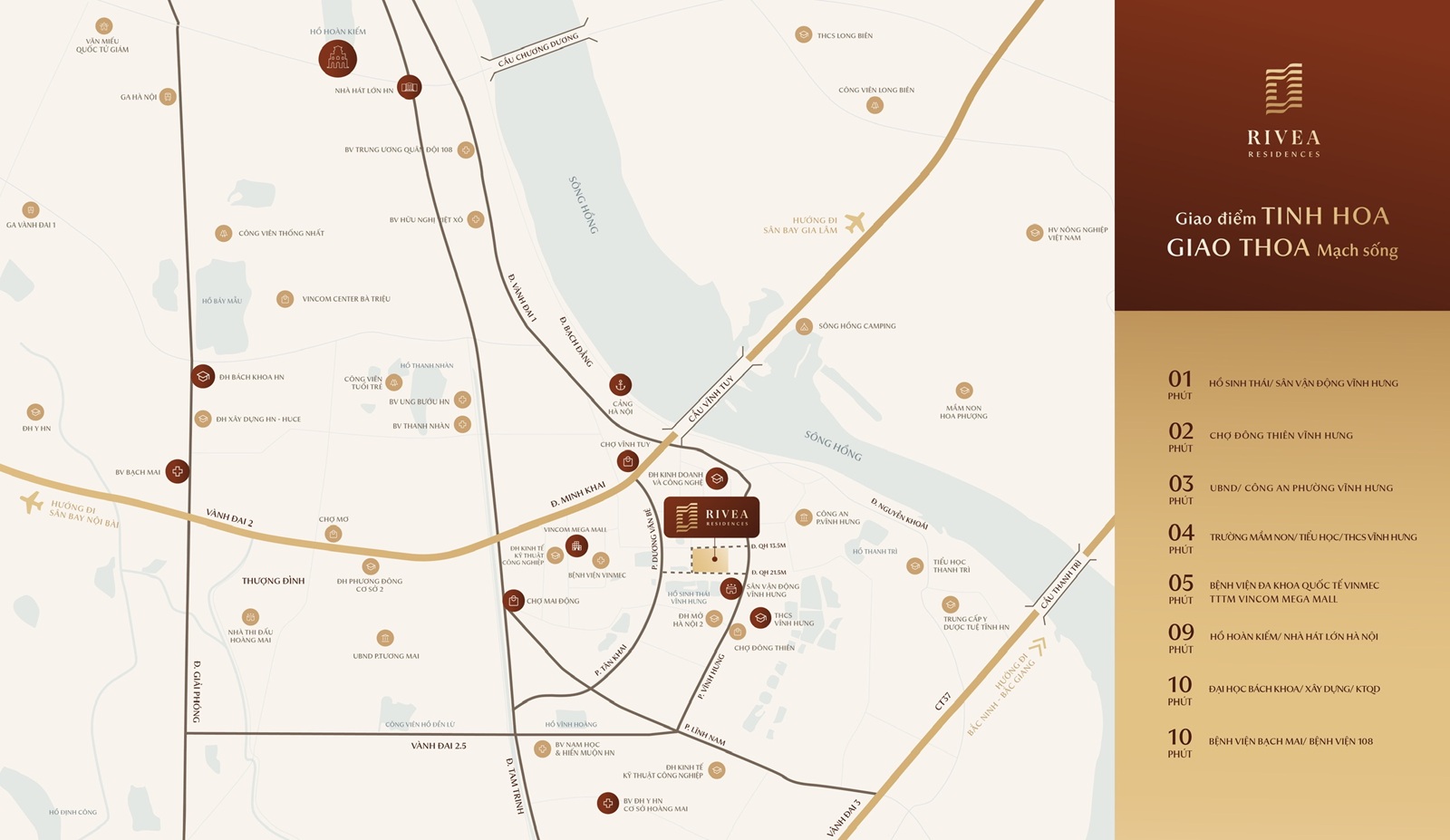 Vị trí và liên kết vùng dự án Rivea Residences