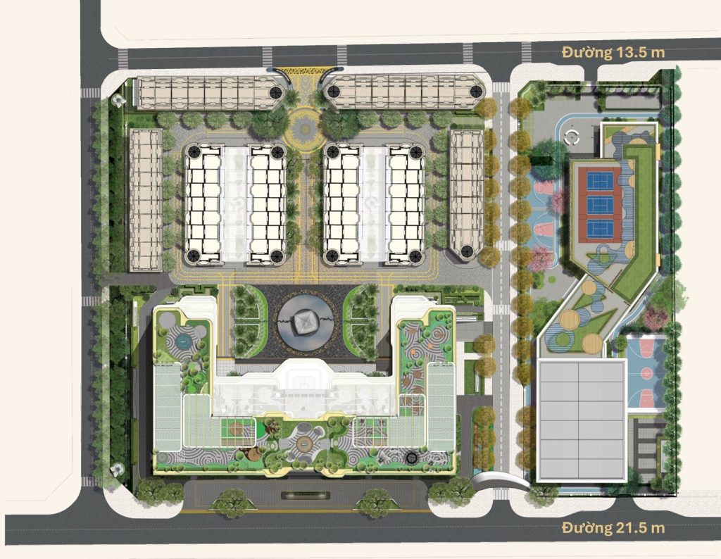 Mặt bằng tổng thể dự án Rivea Hanoi