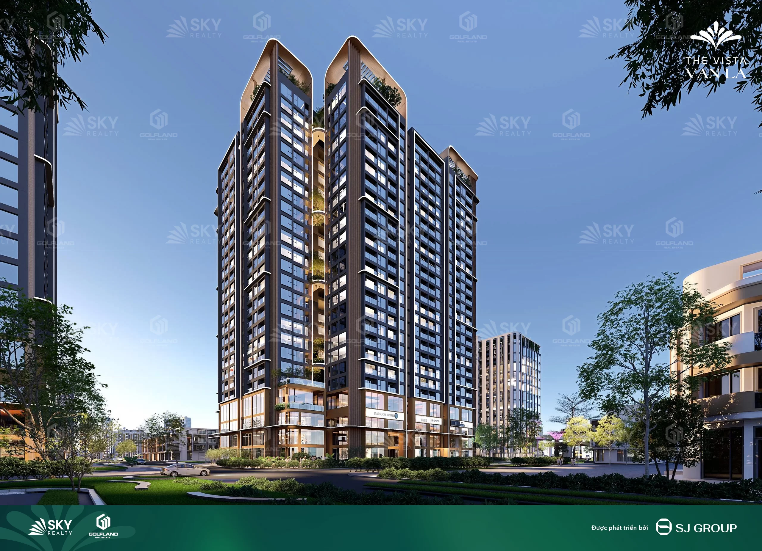 Phối cảnh chung cư cao tầng dự án The Vista Văn La Hà Đông Phối cảnh chung cư cao tầng dự án The Vista Văn La Hà Đông