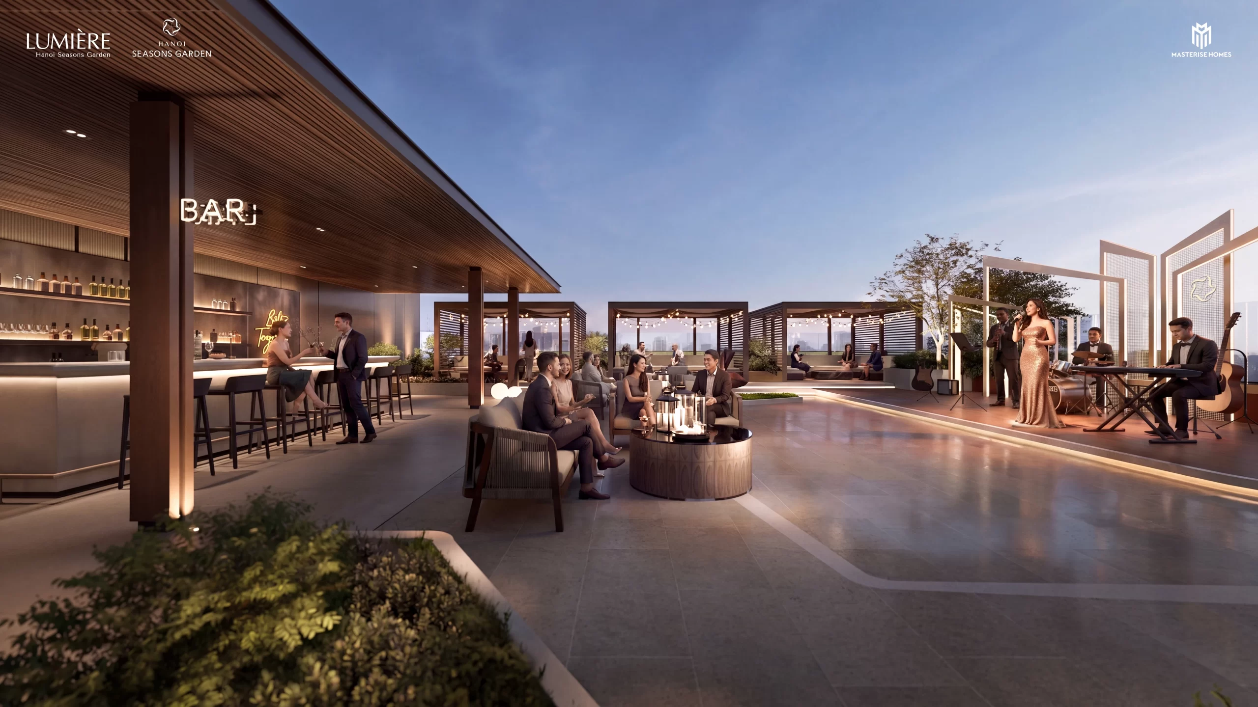Phối cảnh bên trọng tiện ích Clubhouse