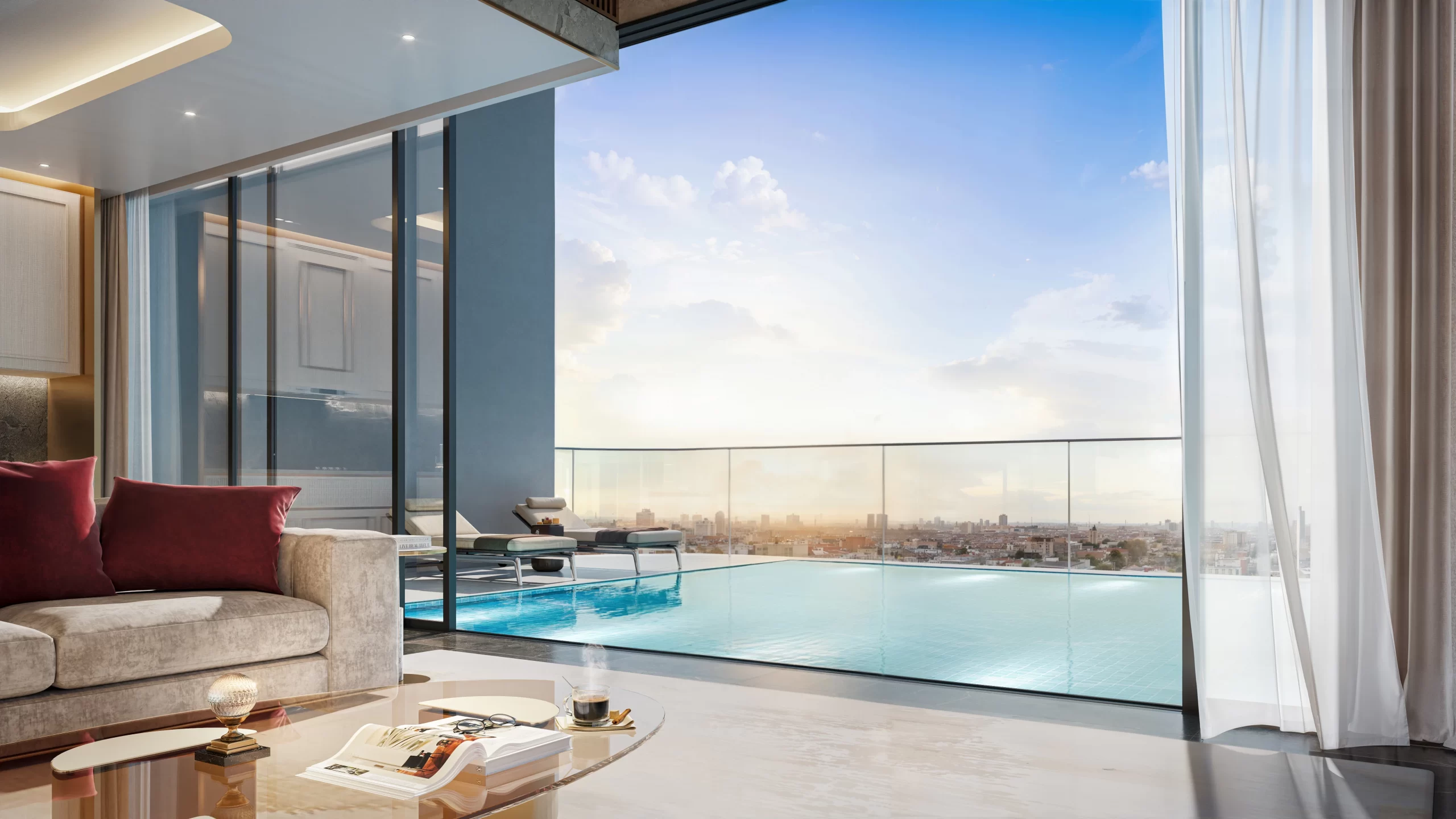 Bể bơi riêng tại căn hộ Duplex hạng sang tại dự án Rivea Residences Bể bơi riêng tại căn hộ Duplex hạng sang tại dự án Rivea Residences