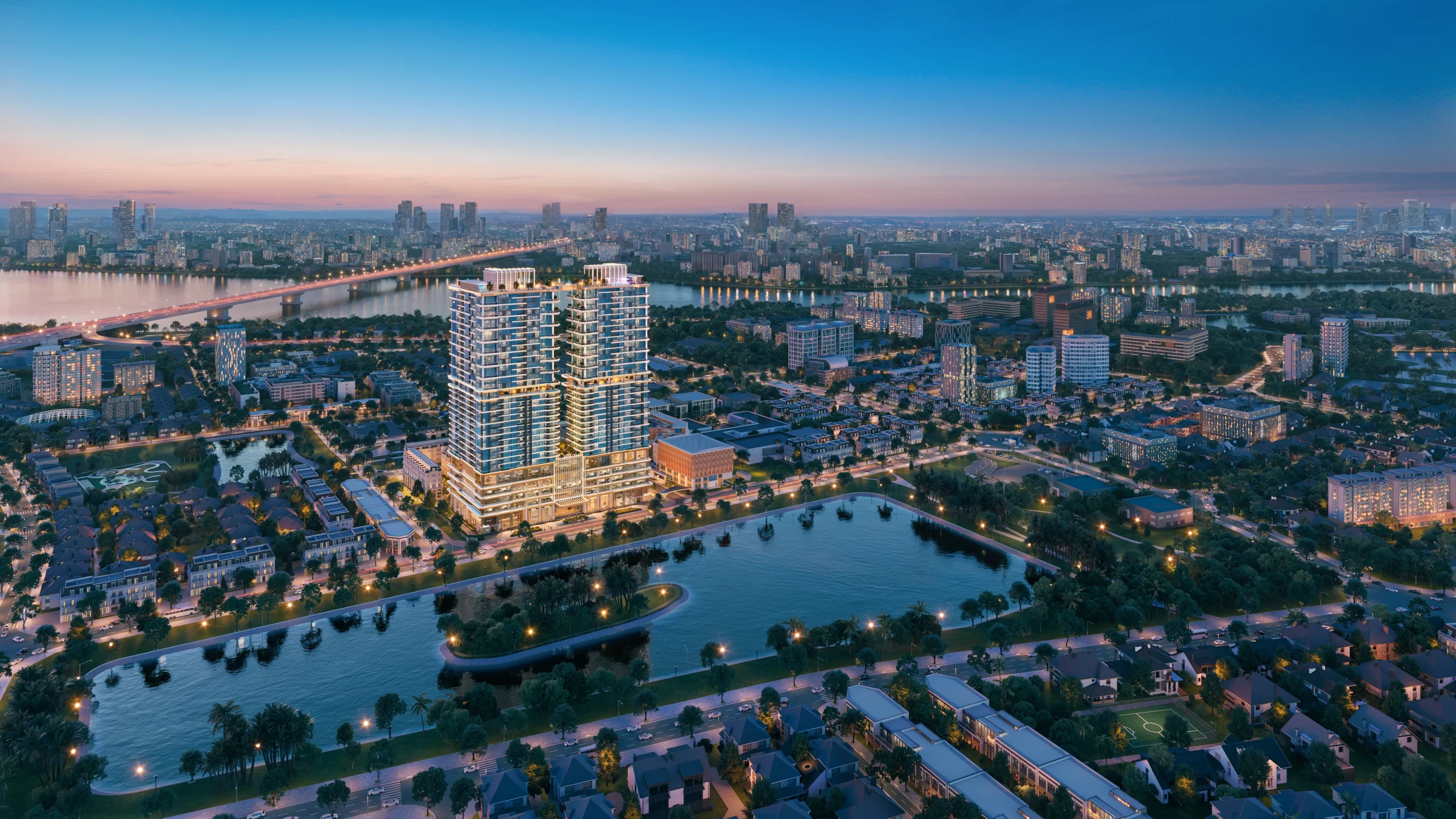 Phối cảnh tổng thể dự án Rivea Residences Hoàng Mai Hà Nội Phối cảnh tổng thể dự án Rivea Residences Hoàng Mai Hà Nội