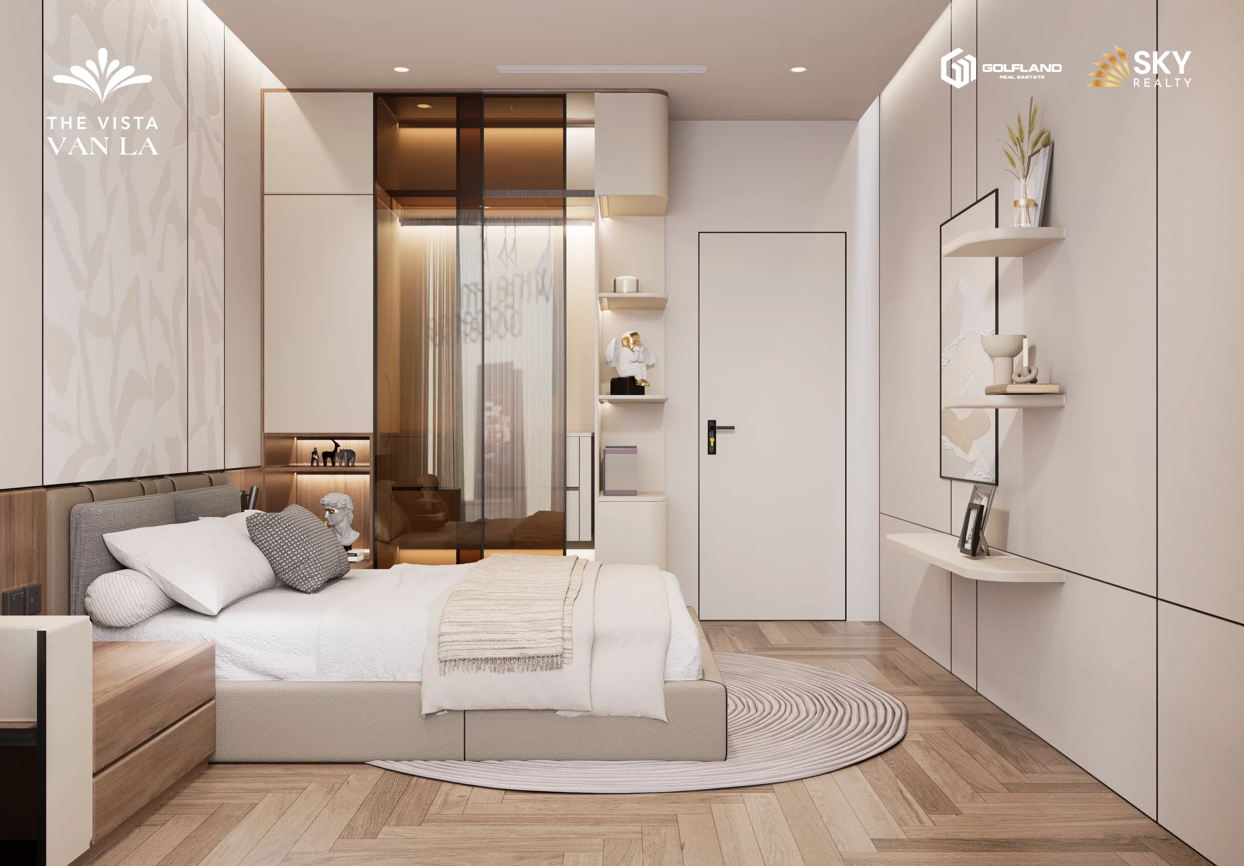 Phối cảnh phòng ngủ trẻ em The Vista Văn La