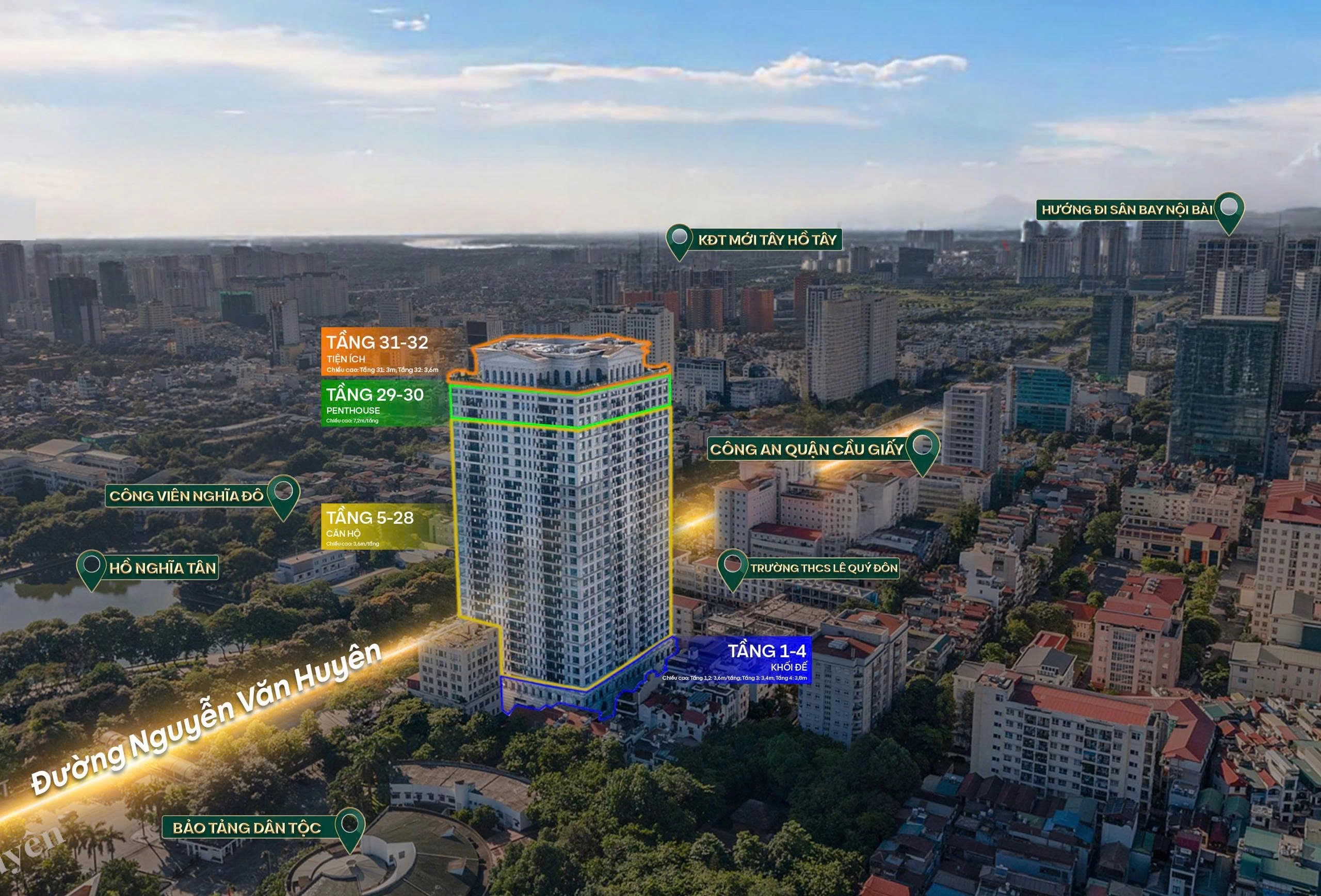 Vị trí thực tế dự án Hanoi Signature 