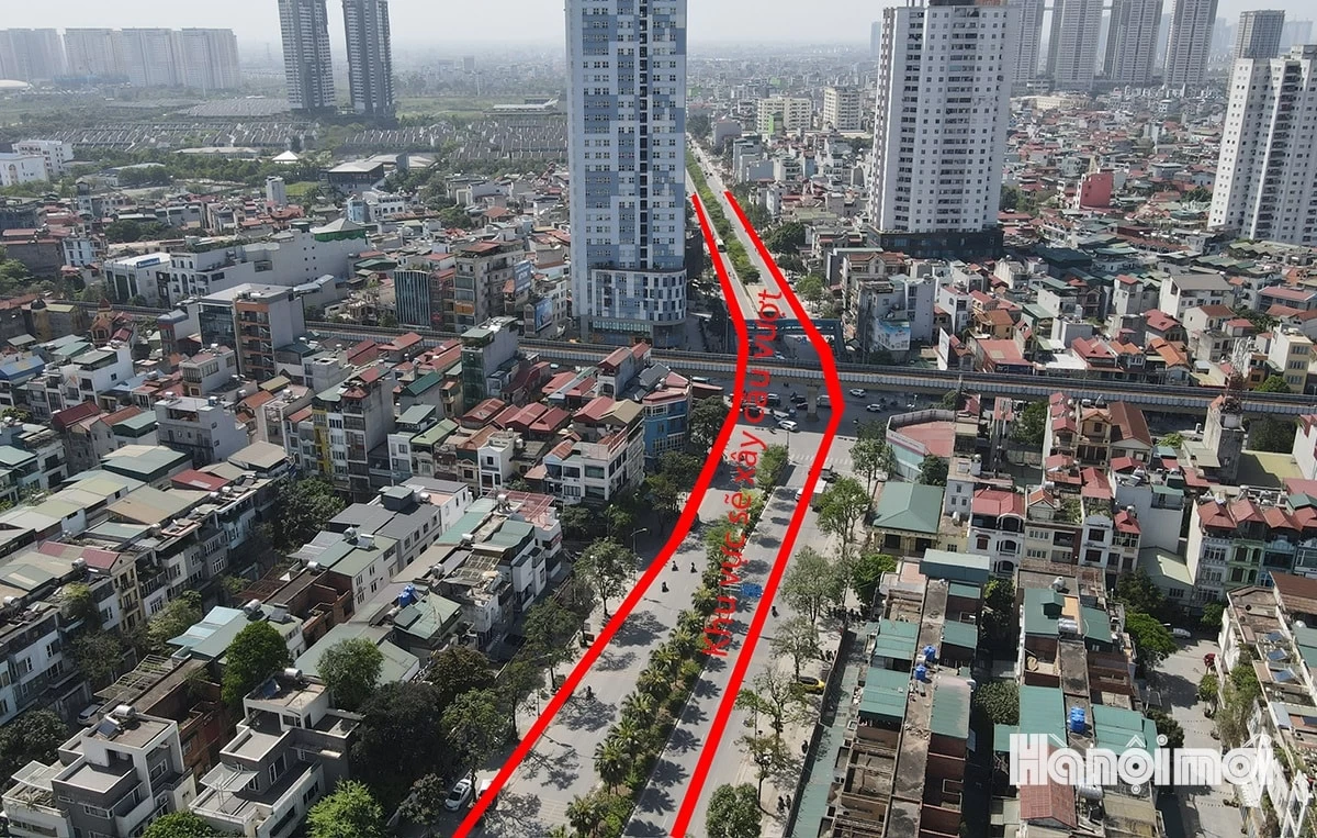 Vị trí cầu vượt dự kiến triển khai tại đường Lê Trọng Tấn Vị trí cầu vượt dự kiến triển khai tại đường Lê Trọng Tấn