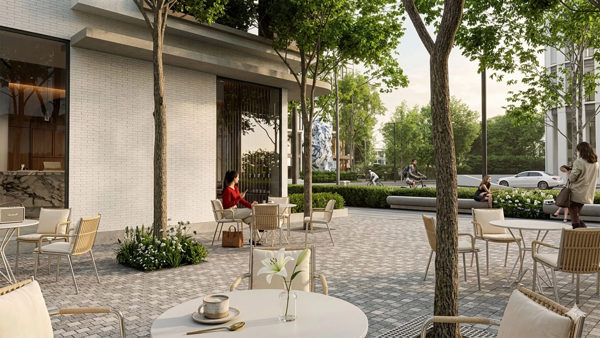 Tại The Vista Văn La có rất nhiều khoảng xanh